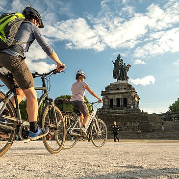 Radfahren am Deutschen Eck