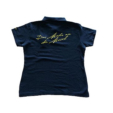 Poloshirt schwarz Rückseite