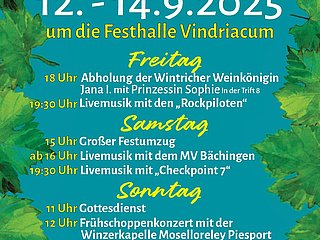 Plakat Wintricher Weinfest